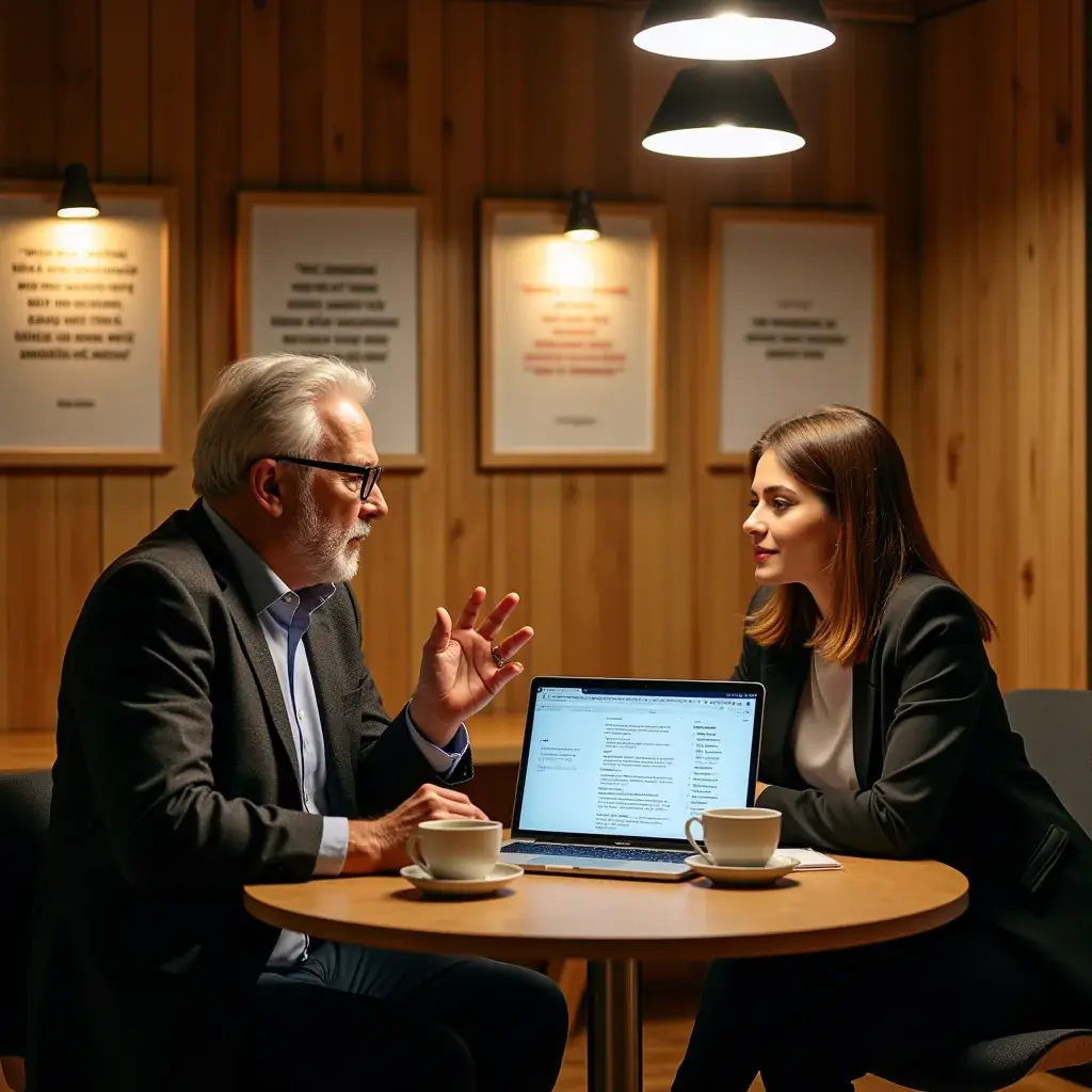 Client discutând despre soluții de afaceri personalizate