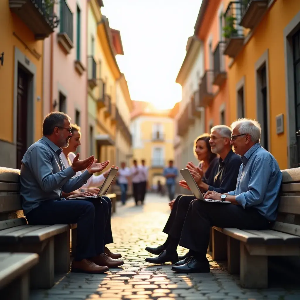 Întâlnire de afaceri cu participanți la o conferință