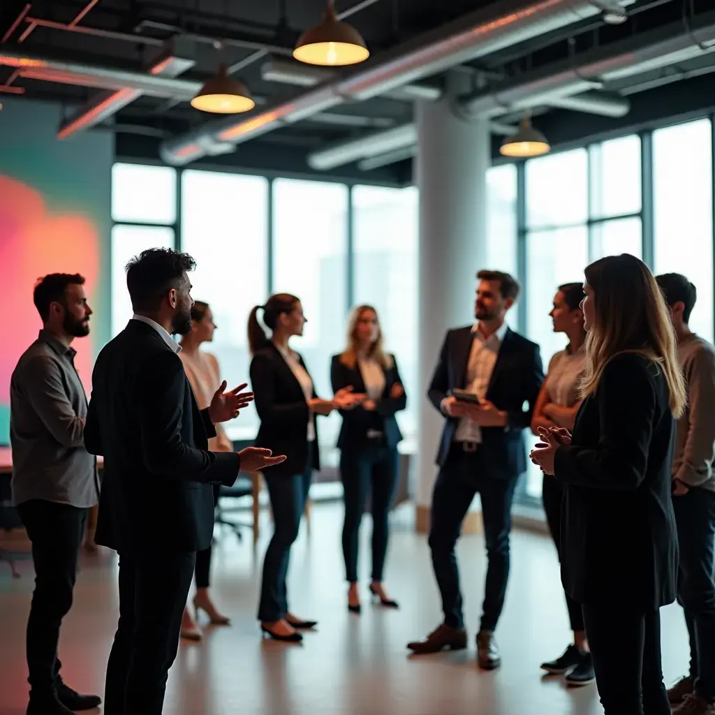 Reuniune de echipă pentru evaluarea performanței proiectelor